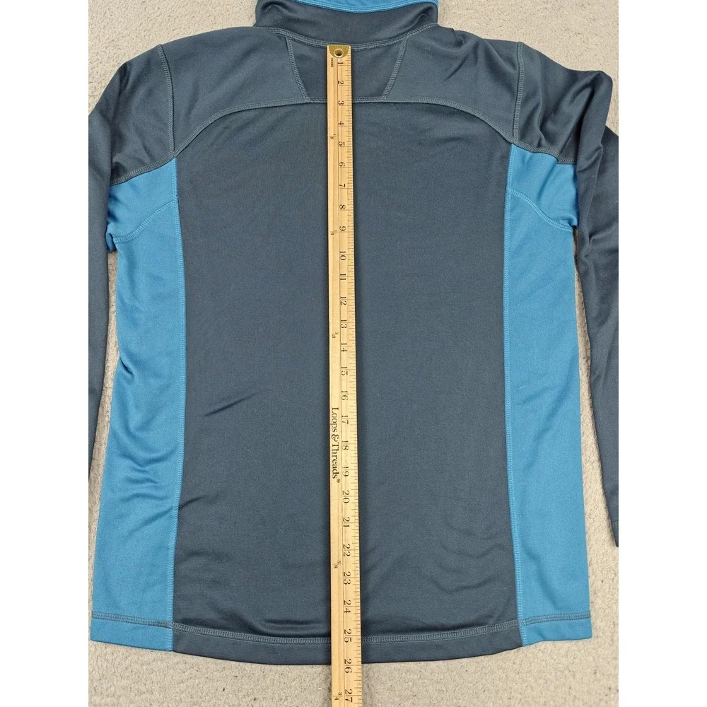 The North Face Pullover Mens Small Blue 1/4 Zip Long Sleeve Lightweight Training